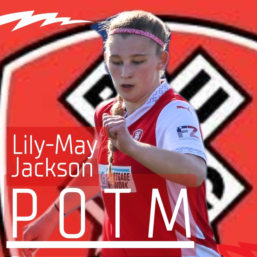 🌟 | STAR PERFORMER

Congratulations to Lily-May Jackson, who was our named Player of the Match for her performance in our League Cup final defeat to Sheffield today. 

Well played, Trev!

#RUFC #RUWFC #Millers
#ForeverTogetherForeverProud