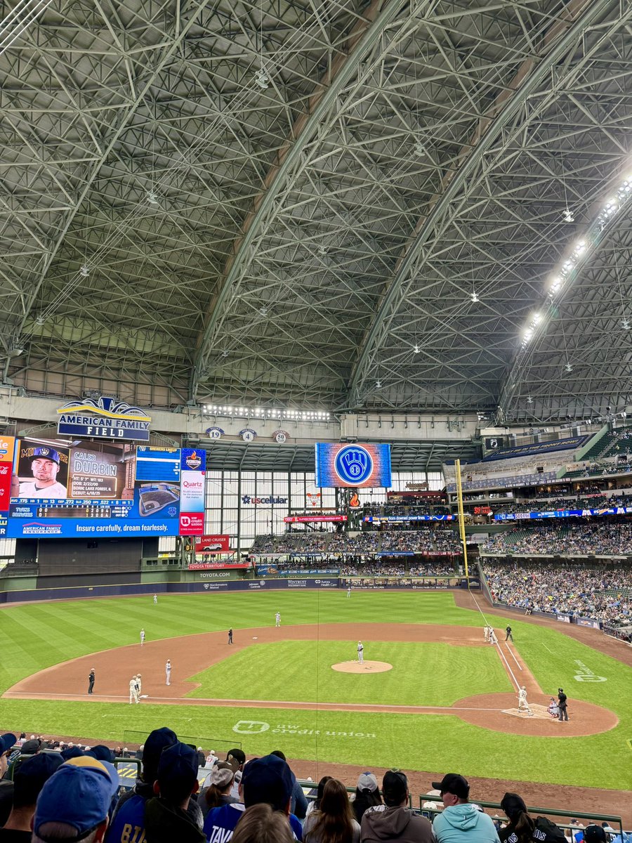 When I show up, the Brewers finally score