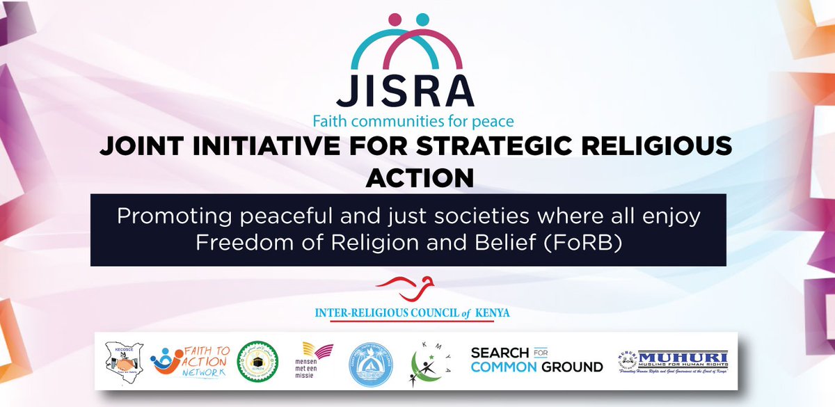 A peaceful and just society begins where every faith is respected, every voice is heard, and every person is free to believe, belong, and become.
<a href="/Mensenmissie/">Mensen met een Missie</a> <a href="/jisrake/">JISRAKE</a> <a href="/SFCG_/">Search for Common Ground</a> <a href="/FaithtoActionet/">Faith to Action Network</a> <a href="/MUHURIkenya/">Muslims for Human Rights (MUHURI)</a> <a href="/KMYA254/">Kenya Muslim Youth Alliance</a>