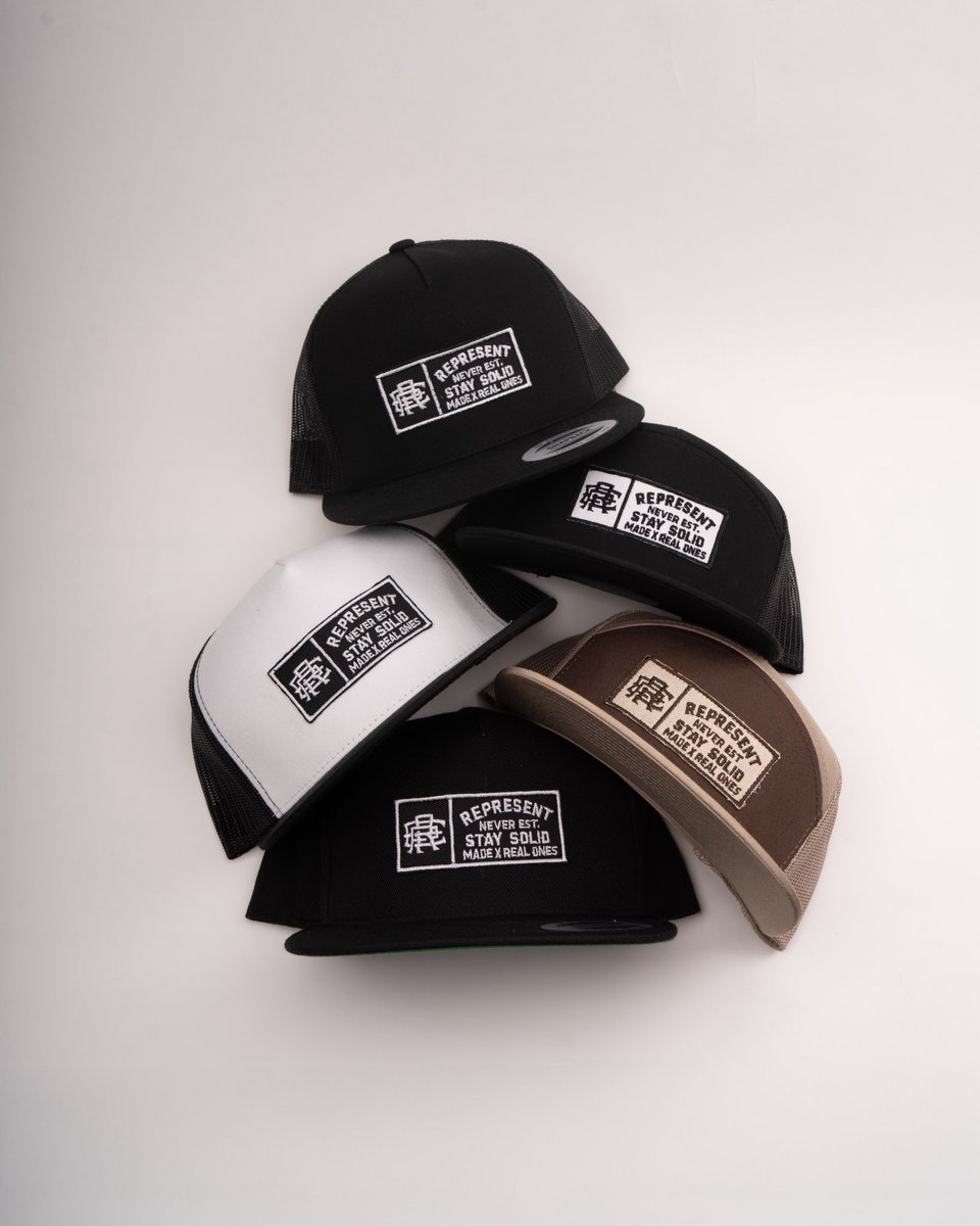 RepresentLTD's tweet image. STAY SOLID // PREMIUM HEADWEAR

Available now.

#represent
#staysolid 
#neverestablished