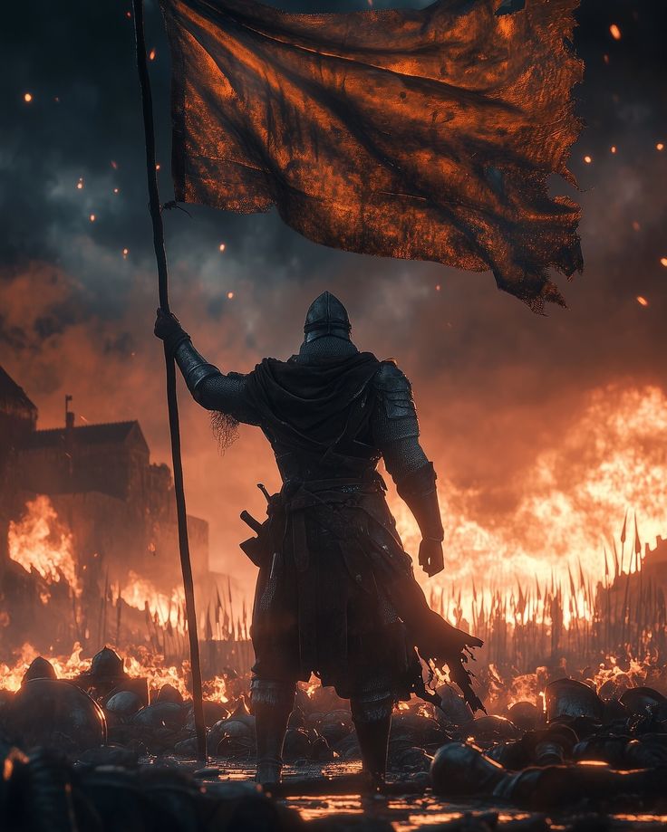 Yenilgiler bir tufan gibi çöktü üstüme
Ülkem yıkıldı Heyhat!
Ordugahımda yandı.