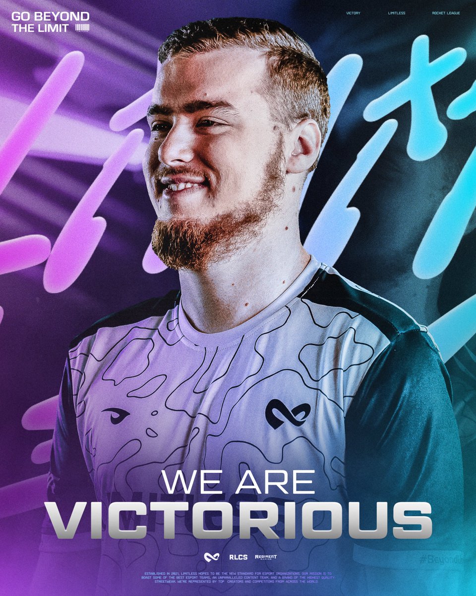 Limitless ∞ (@gglimitless) on Twitter photo Phew.. That was close😬
We book our ticket to groups with a sweep in R5, See you next week!🫡
#BeyondLimits♾️
<a href="/RLEsports/">Rocket League Esports</a> | <a href="/RegimentGG/">REGIMENT 🇺🇸</a> Phew.. That was close😬
We book our ticket to groups with a sweep in R5, See you next week!🫡
#BeyondLimits♾️
<a href="/RLEsports/">Rocket League Esports</a> | <a href="/RegimentGG/">REGIMENT 🇺🇸</a>
