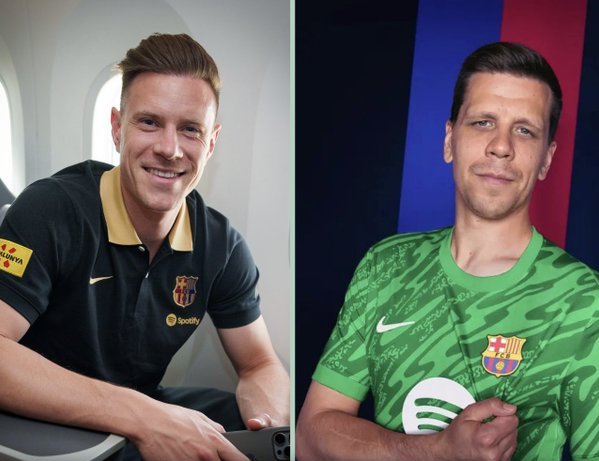 Szczęsny in 2025 (La Liga): 17 games, 0 games lost.  

Ter Stegen in 2025 (La Liga): 2 games, 1 game lost.