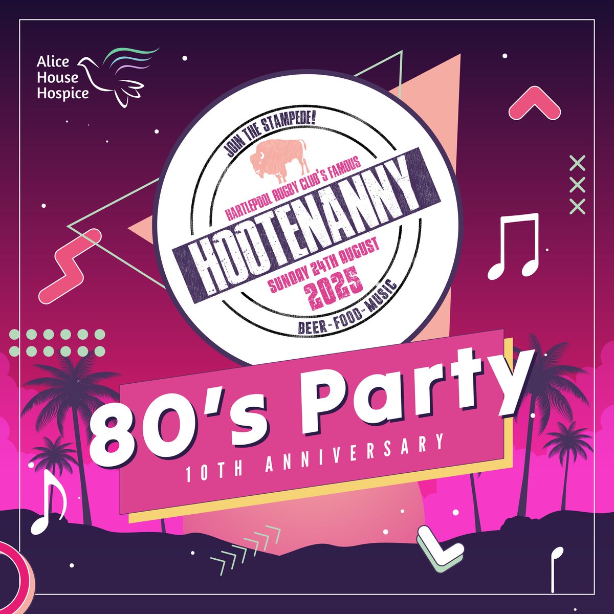 𝗣𝗔𝗥𝗧𝗬 𝗟𝗜𝗞𝗘 𝗜𝗧’𝗦 𝟭𝟵𝟴𝟱! 🪩

We’re throwing it way back for the 10th Anniversary of the Hootenanny!

Join us at Hartlepool Rugby Club on Sun 24 Aug for an 80s-themed beer fest like no other.

Fancy dress very encouraged.

Lineup &amp; tickets drop Wednesday.
