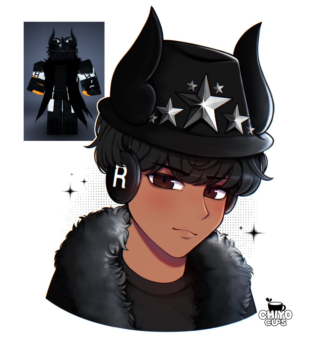 ChiyoCups's tweet image. Roblox PFP commission for @Kaliodus 
Thank you for ordering! 🏙

#robloxart #roblox
