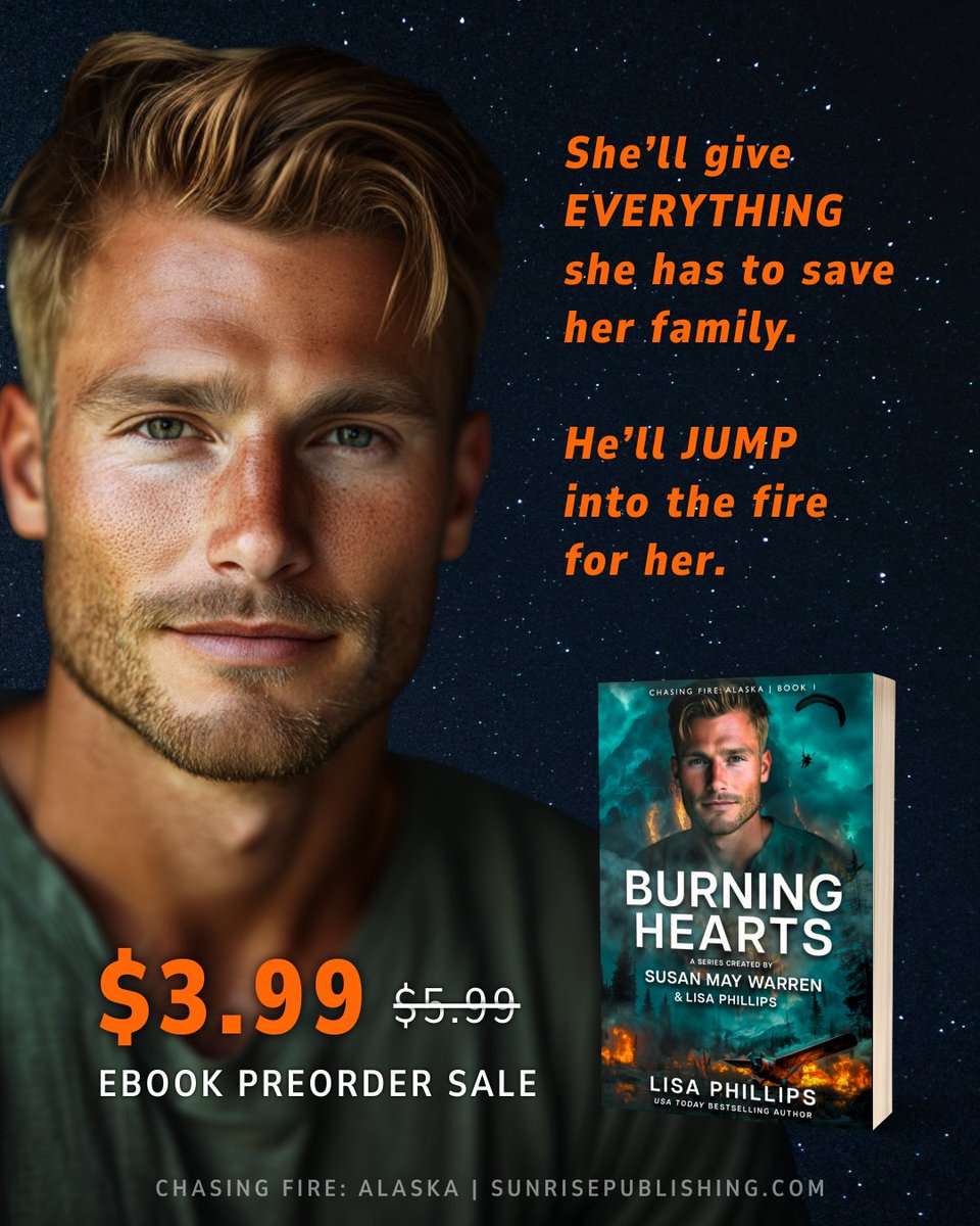 She came to Alaska searching for her troubled brother…and found herself kidnapped by a dangerous militia.
⁠
BURNING HEARTS by Lisa Phillips drops on Kindle Unlimited May 27!⁠
⁠⁠
Preorder the ebook for $3.99 (retail $5.99)⁠
amazon.com/dp/B0DVSYN5QK
