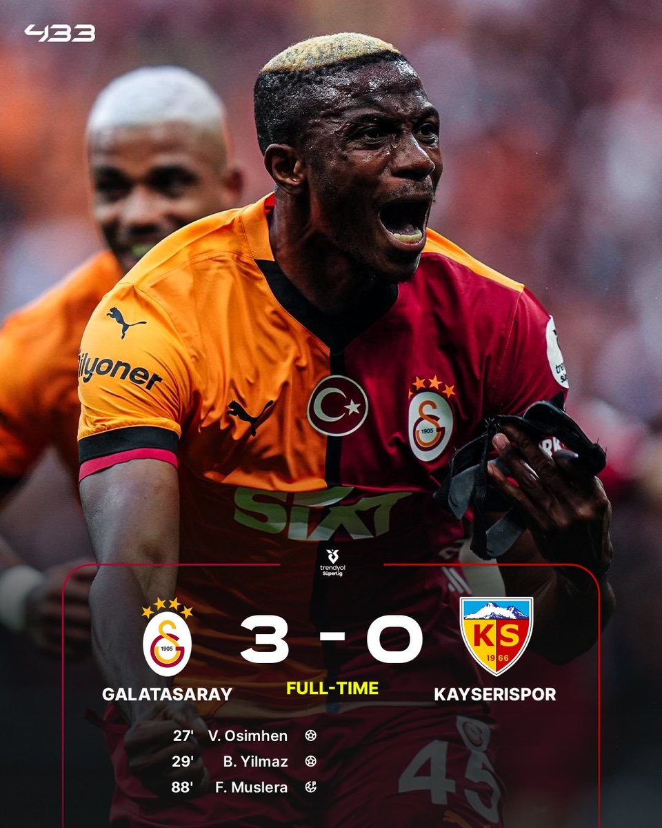mesinyuvarlaktv's tweet photo. Galatasaray 2024-2025 yılını lider olarak tamamlamayı garantiledi ve şampiyonluğunu ilan etti. 

#GalatasaraySK https://t.co/MnWDM00eor