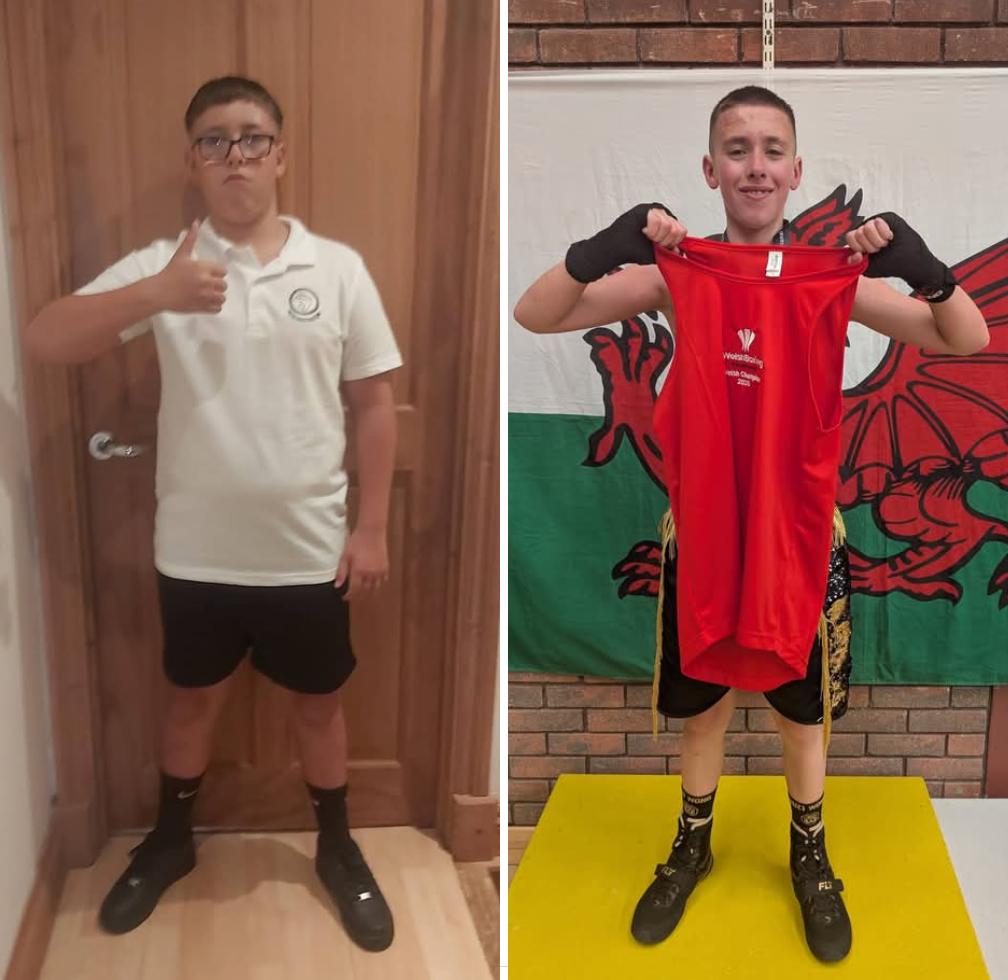 Big up Hudson Greenway he joined the gym 12 months ago at 60kg. 
Today he became Welsh 40kg champion 🏆 
20kg lighter 👏
Well done my boy 🥊

#pantsideABC #welshchampion #boxing #amatureboxing #lifestyle