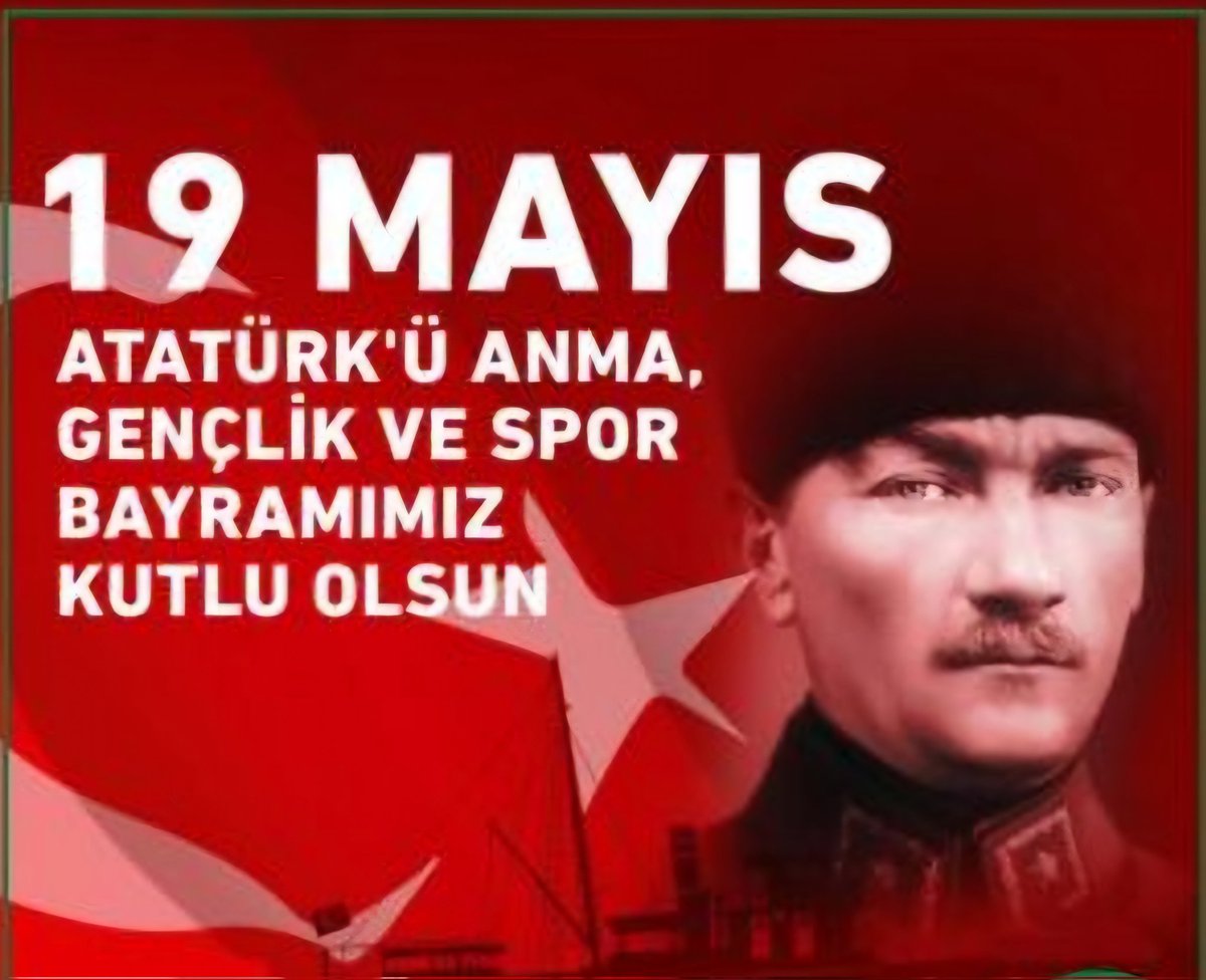 İzindeyiz ATA'M 🇹🇷🇹🇷🇹🇷🇹🇷💙💙#19Mayıs1919 #19MayısGenclikveSporBayramı  mız Kutlu Olsun #ATATÜRK