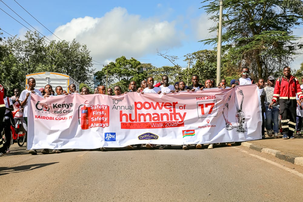 Kenya Red Cross Nairobi County successfully held its annual Power of Humanity Walk, under the  theme "Safety First, Safety Always," aimed at promoting safety in schools.

The vibrant procession kicked off at Nairobi Primary School, led by the  Kenya Prisons Band. Their  choice of
