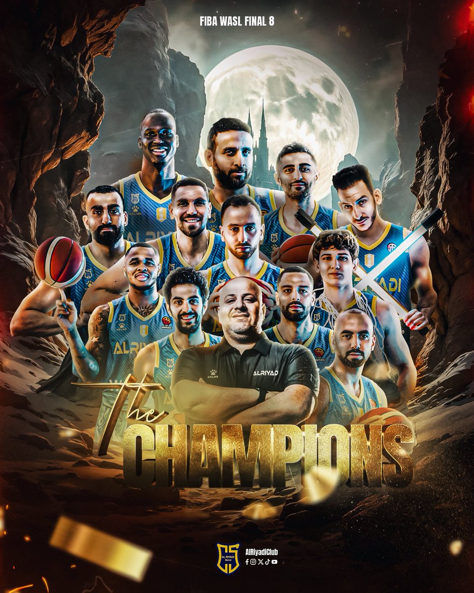 Back-to-back! Al Riyadi Beirut win the FIBA WASL Final 8 League and qualify to the BCL Asia for the second year in a row ✨🇱🇧🏆 

#AlRiyadiClub