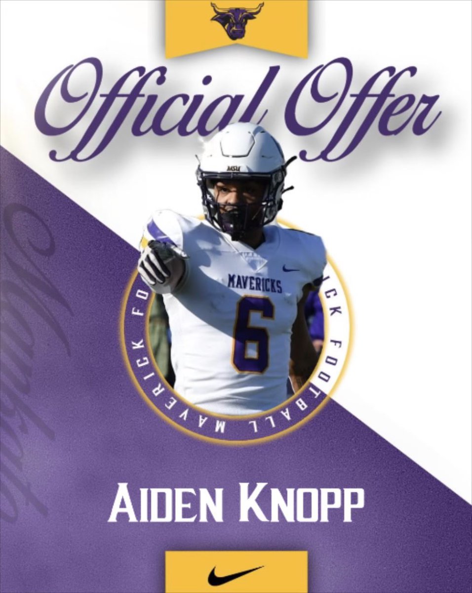 Aiden Knopp (@aiden_knopp) on Twitter photo After a great camp and conversation with <a href="/CoachHenning75/">Chad Henning</a> I am excited to announce that I have received an offer to play at Minnesota State Mankato! After a great camp and conversation with <a href="/CoachHenning75/">Chad Henning</a> I am excited to announce that I have received an offer to play at Minnesota State Mankato!