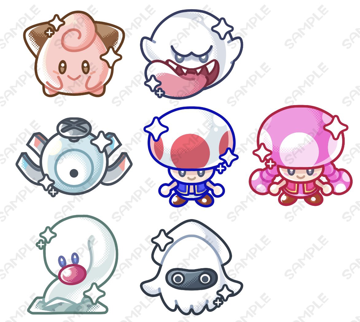 some new vinyl stickers I've been working on stream today 👀💦