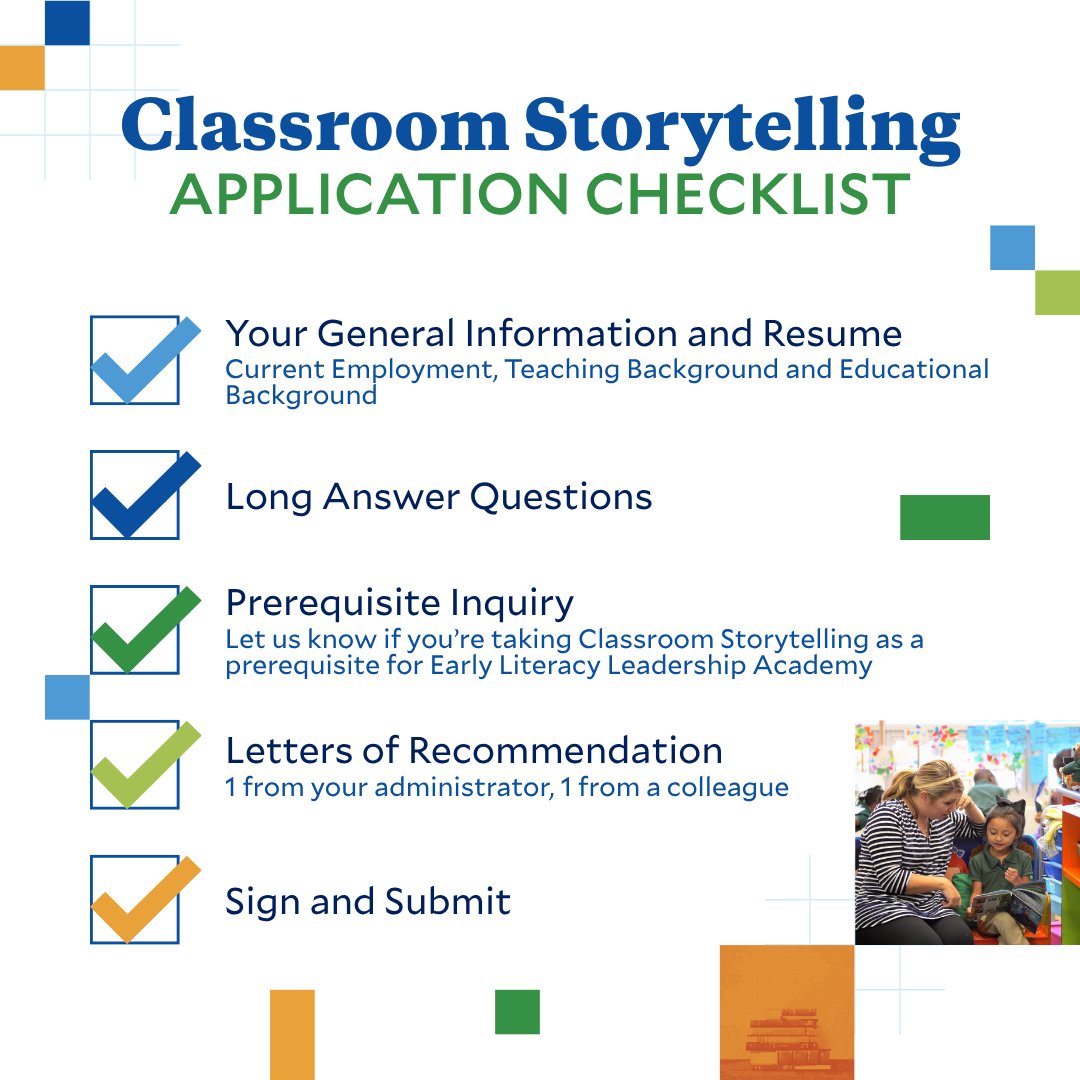 Teachers, the 6/2 application deadline for Classroom Storytelling is near! Build a space where children bloom as storytellers, readers &amp; writers with <a href="/RiceUniversity/">Rice University</a>’s yearlong program offering seminars &amp; mentorship. Check the application checklist! hubs.la/Q03ms2H-0