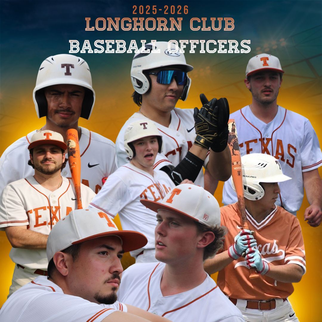 New year. New leadership. Same hunger.
Meet the 2025–2026 Longhorn Club Baseball Officers:

🧢 Leo – President
⚾ Sam – VP
📋 Kaleb – Assistant Manager
💰 Cincade – Treasurer
✈️ Miles – Travel Manager
🧤 Danny – Equipment &amp; Alumni
🎉 Blake – Social Chair
📱 Kory – Social Media