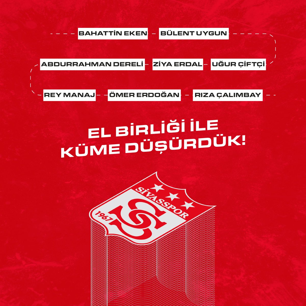 El birliği ile küme düşürdük!