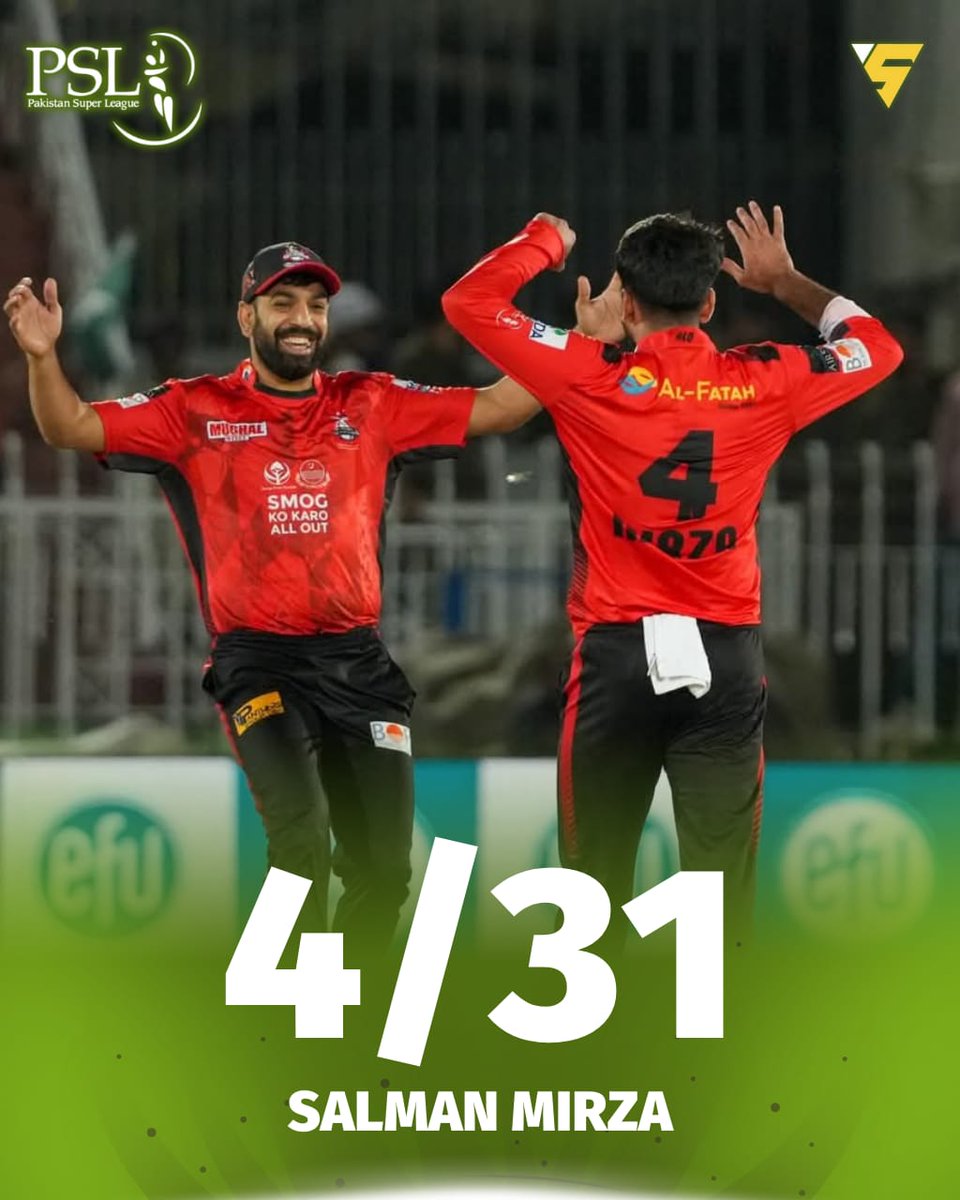 Sportify777's tweet image. Salman Mirza delivers a fiery spell — 4 wickets for just 31 runs in 3 overs!
Pure pace, pure class! 🔥⚡️🎯

#PZvsLQ | #SalmanMirza | #BowlingMasterclass | #PSLX | #Sportify