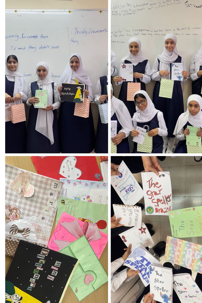 تكريم الطالبات المبادرات في مادة اللغة الإنجليزية والمتميزات في الكتابة من قبل الأستاذة خديجة الشبلية،بارك الله عطاءهن✨
#فعاليات_تعليمية_مسقط 
#مدارسنا_مستقبل_واعد 
#تعلم_مستدام 
#مدارسنا