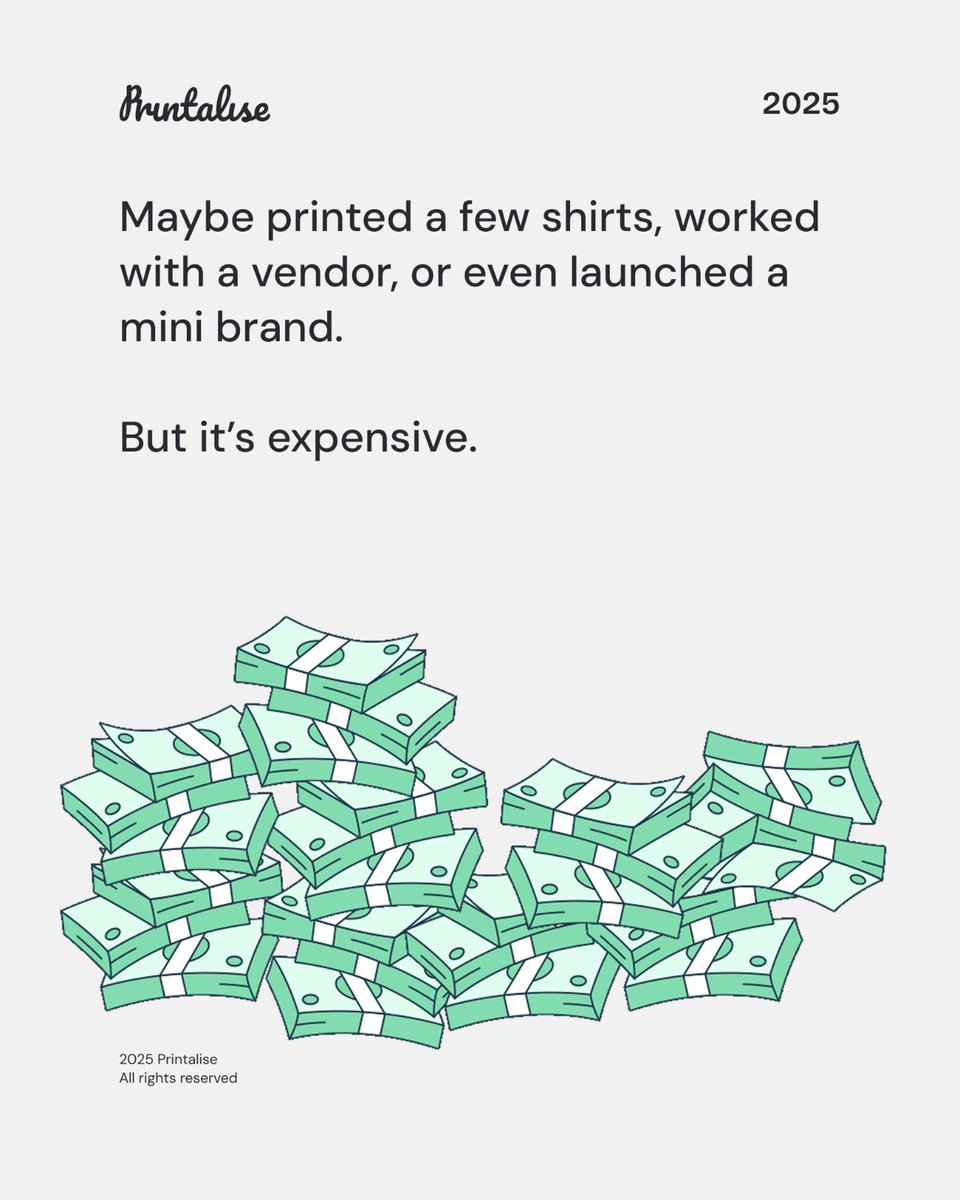PrintaliseCo's tweet photo. How traditional printing is killing your merch business https://t.co/sefCdqJHXy