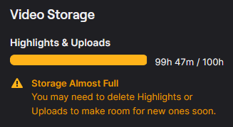 Snowical's tweet photo. Update: Getting the most of my max storage, lol. https://t.co/zScBcx1r69