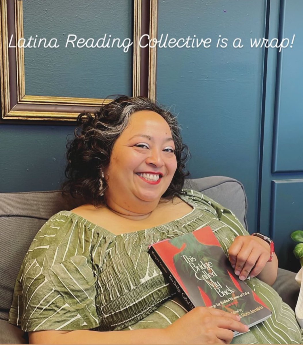 The Latina Reading Collective was lit 🔥 Martha Rodriguez did A great job leading a discussion over "This Bridge Call My Back." <a href="/millie_tambo/">Millie Tambo</a> <a href="/edgray1906/">Dr. Ed Gray</a> <a href="/ErickaLedferd/">Ericka Ledferd</a>