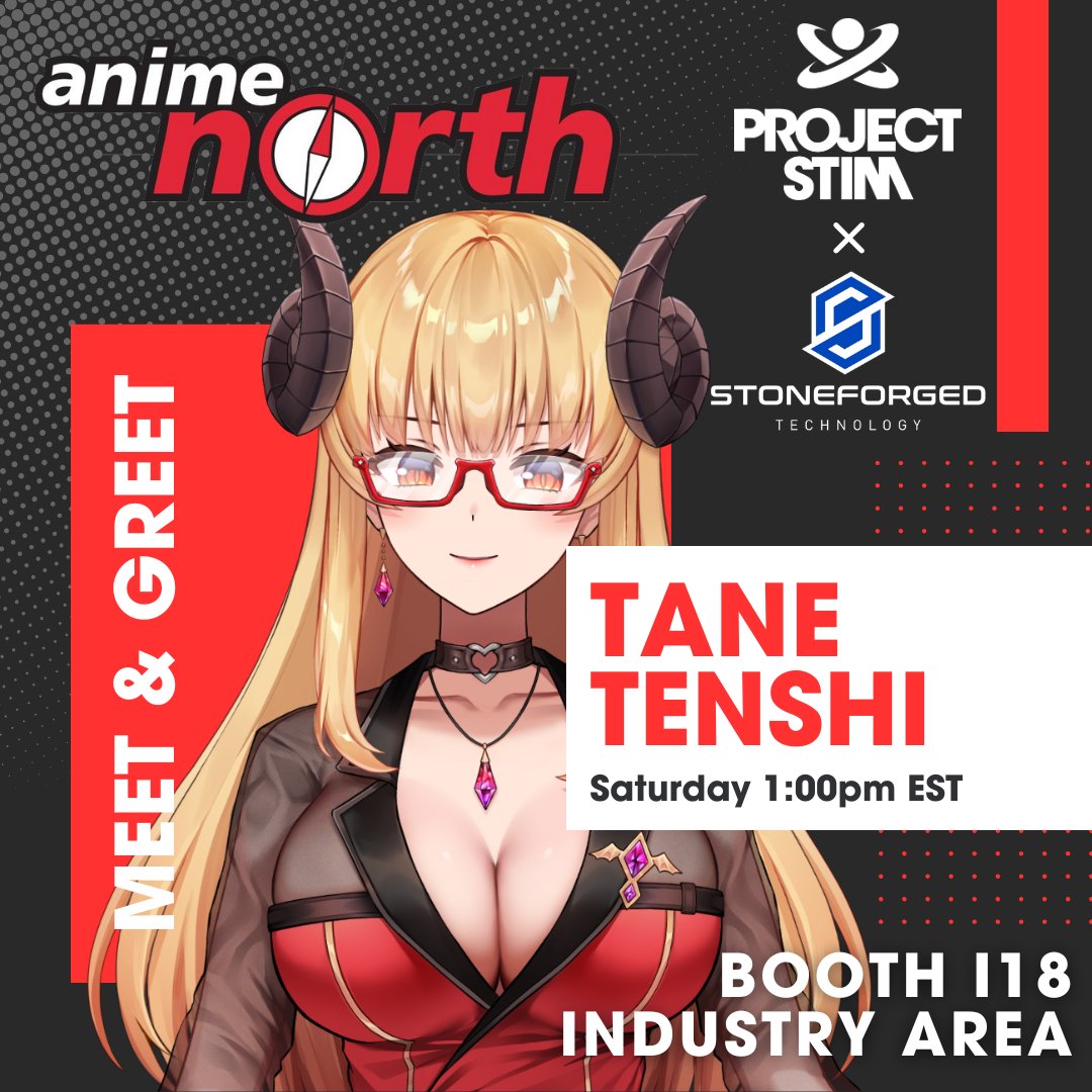 ✨️VIRTUAL MEET &amp; GREET✨️
My first Canadian convention for a meet &amp; greet!! 🍁 
🥼 <a href="/PROJECT_STIM/">PROJECT STIM</a> x <a href="/StoneforgedT/">Stoneforged Technology</a> Booth
📍 <a href="/anime_north/">Anime North</a> (Toronto)
🗓 Saturday, May 24th, at 1PM EST