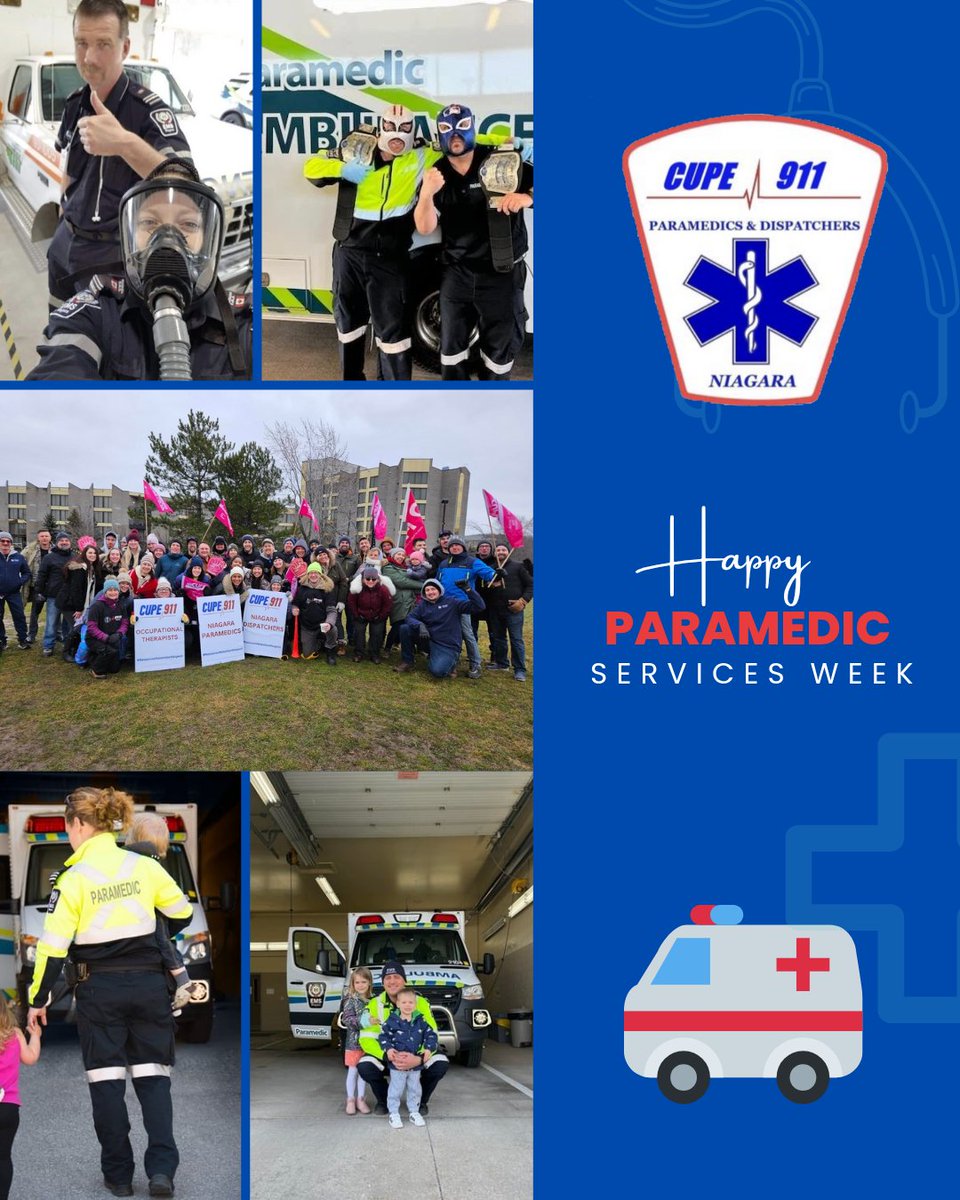 cupe911's tweet image. Honoring the heroes behind the sirens—thank you for your dedication, courage, and care. Happy Paramedic Services Week. #CUPE911 #paramedic