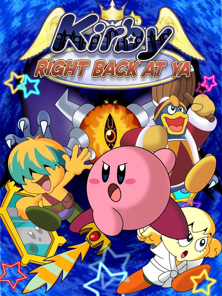 ER707_2023's tweet photo. Me basé en la portada del manga promocional de Kirby & The Amazing Mirror para hacer esto...
Espero que les guste. #kirby #katam #krbay #fumu #kingdedede #shadowkirby https://t.co/tB2nbuMvDb