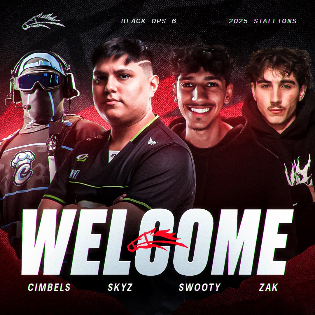SILENCING THE DOUBTERS AT DREAMHACK 🔜

🐎 <a href="/CesarSkyz/">OpTic Skyz</a> 
🐎 <a href="/CimbeIs/">Cimbels</a> 
🐎 <a href="/SwootyWRLD/">Swooty</a> 
🐎 <a href="/ZakTBE0/">z</a> 

The Stallions take Dallas next weekend.

#DarkHorse♠️ | #FaZeUp
