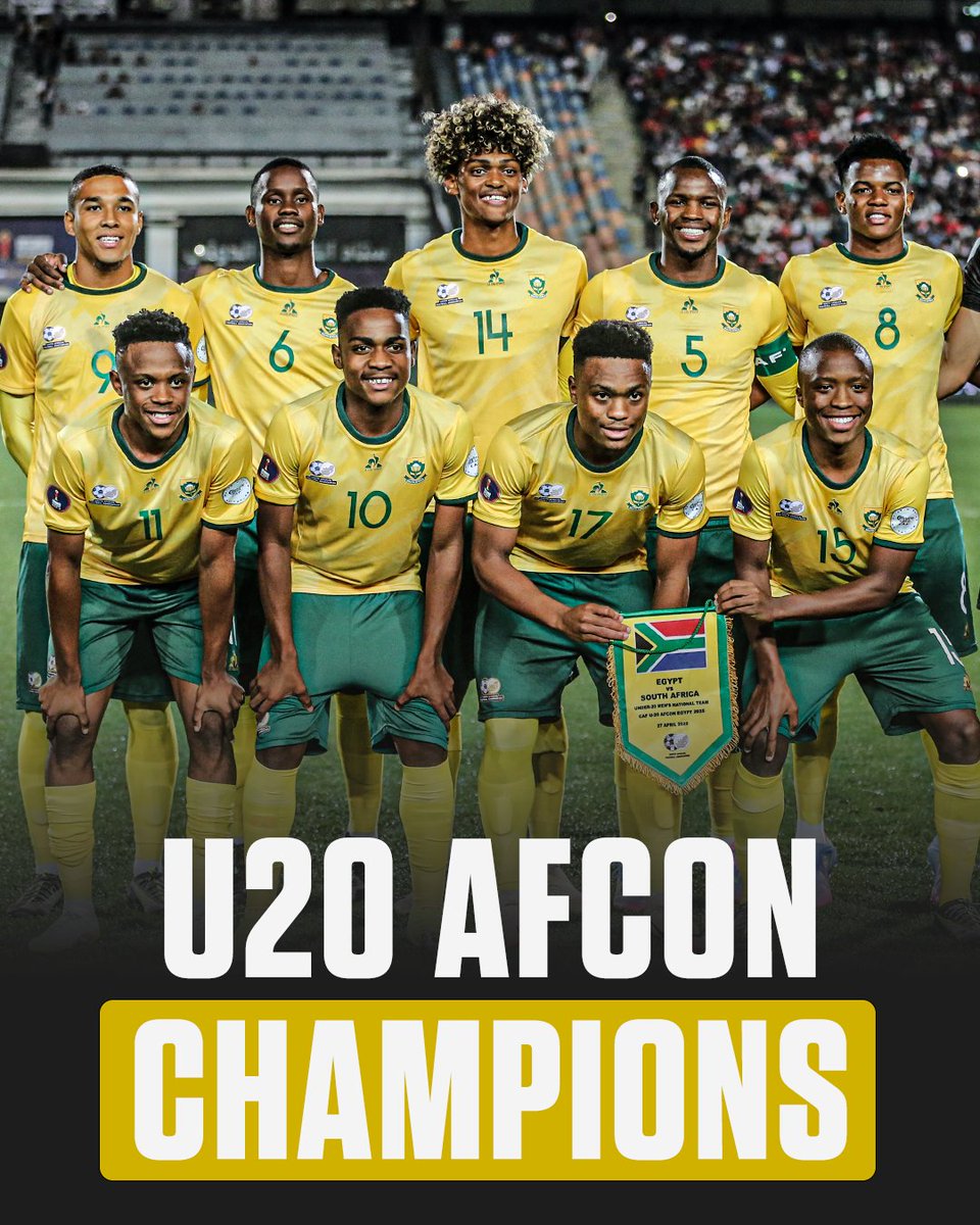 SOUTH AFRICA BEAT MOROCCO TO WIN THE U20 AFRICA CUP OF NATIONS 🏆🇿🇦