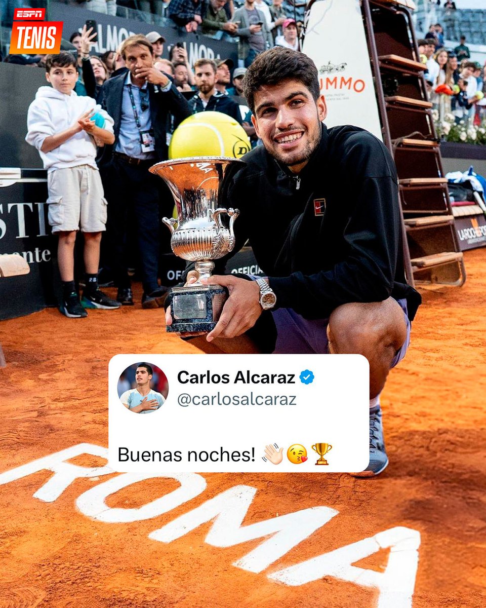 ¡Buenas noches, campeón de #Roma! 🏆😎