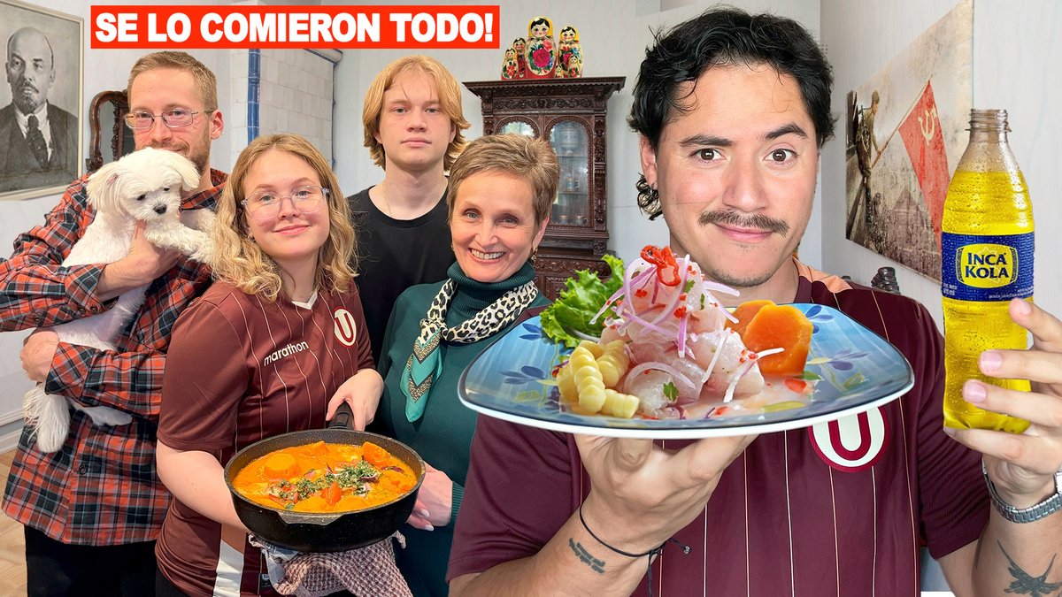 Mi gente crema 💛❤️  acabo de subir video a Youtube (nuevamente) de Cocinando comida peruana en Rusia 🇵🇪🇷🇺 

Disfruten su domingo: youtube.com/watch?v=hVPQ1K… 

¡Y Dale U!
