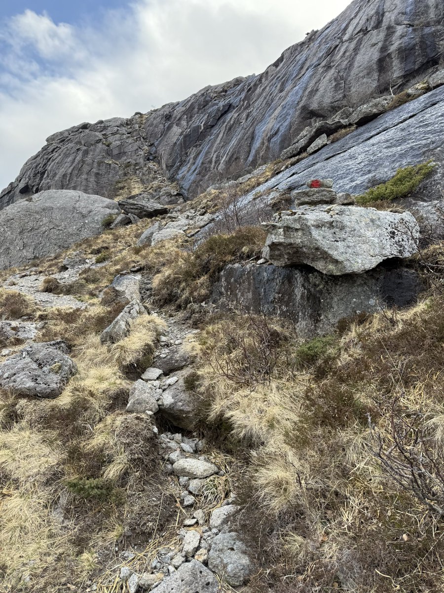 BustedSoles's tweet photo. From Napp I anticipated an easy trail jog along the coast, which turned to be all but. Very wet and super steep. Several sections included scrambling and climbing. But the route was beautiful and worth the trouble. No one around and so serene. https://t.co/U08eOy2jsD