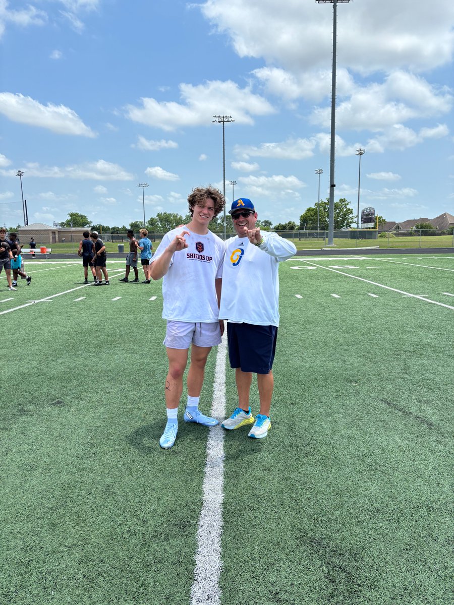 Franklin Huard (@frankhueyy) on Twitter photo Great day at the <a href="/AngeloStateFB/">Angelo State Football</a> camp! Thank you <a href="/coach_salgado/">Coach Gary Salgado</a> for the hospitality and instruction. Always learning and always grinding!
<a href="/TCWarriors/">TomballChristianWarriors</a> <a href="/IronWillSC/">Iron Will</a> <a href="/TXPrivateFBGuy/">Texas Private School Football</a> <a href="/dctf/">Dave Campbell's Texas Football — TexasFootball.com</a> <a href="/SkeetAlderson/">Coach Alderson</a> Great day at the <a href="/AngeloStateFB/">Angelo State Football</a> camp! Thank you <a href="/coach_salgado/">Coach Gary Salgado</a> for the hospitality and instruction. Always learning and always grinding!
<a href="/TCWarriors/">TomballChristianWarriors</a> <a href="/IronWillSC/">Iron Will</a> <a href="/TXPrivateFBGuy/">Texas Private School Football</a> <a href="/dctf/">Dave Campbell's Texas Football — TexasFootball.com</a> <a href="/SkeetAlderson/">Coach Alderson</a>