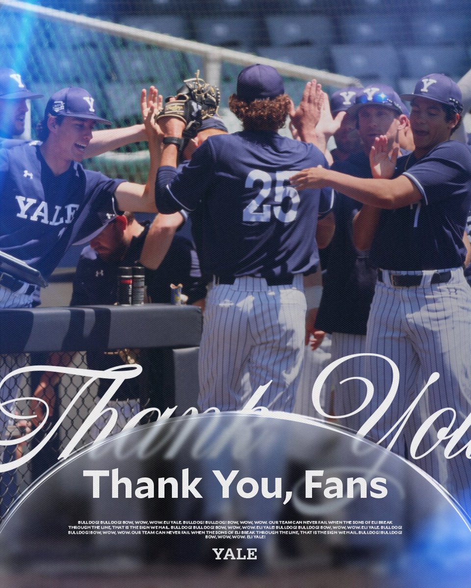 Yale Baseball (@yalebaseball) on Twitter photo Thank you for a memorable and historic season π
#ThisIsYale Thank you for a memorable and historic season π
#ThisIsYale