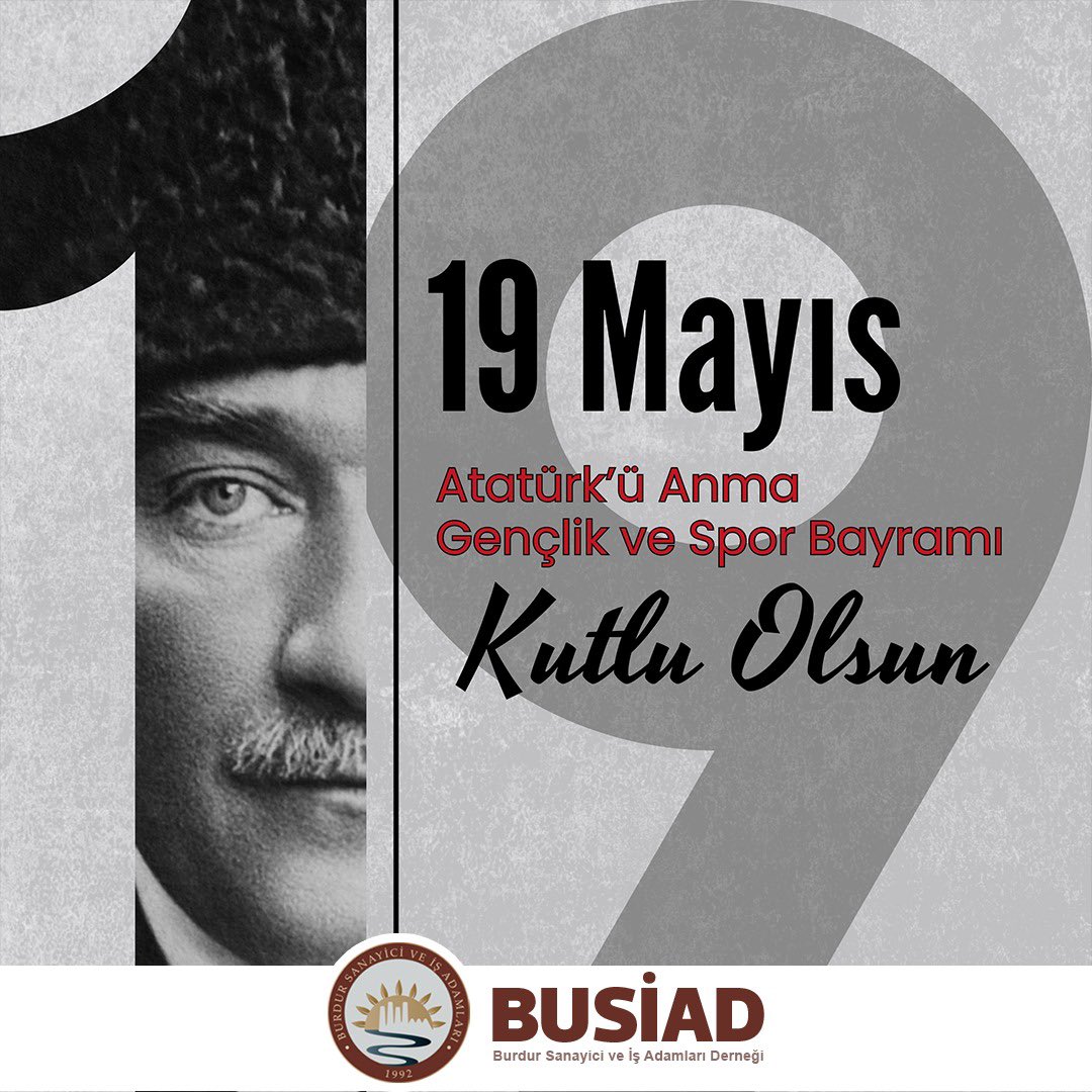 #19Mayıs Atatürk’ü Anma Gençlik ve Spor Bayramı Kutlu Olsun.

#19MayısAtatürküAnmaGençlikveSporBayramı

#BUSİAD #BAKSİFED #TÜRKONFED

<a href="/kurt_osman15/">Osman KURT</a> <a href="/ozgurburdur/">özgür çeliker</a> <a href="/fthmct/">Fatih Macit</a> <a href="/msanli76/">msanli</a>