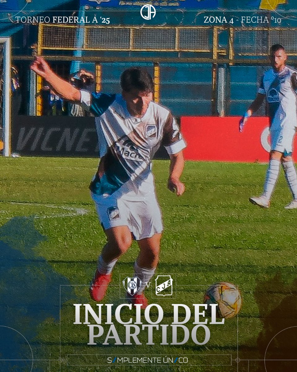 TORNEO FEDERAL A - ZONA 4 - FECHA 10
Comenzó el partido 
#SarmientodeLB - #JuventudAntoniana
