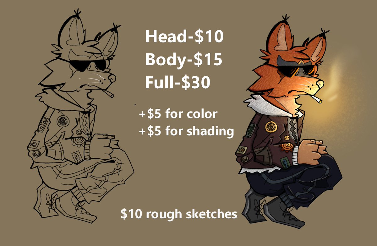 Blizzard_DS's tweet image. Hey yall, I&apos;m opening commissions since im in a little money pickle lol, nothing to much to worry about but my lizard needs to go to the vet and im low on money oof