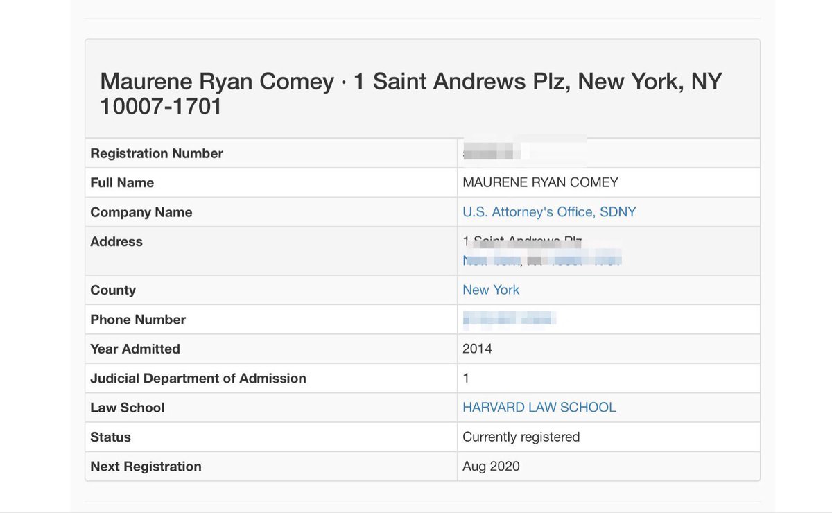 🚨 Pam Blondi Is Allowing James Comey’s Daughter and his Son In Law to Work at the Trump DOJ 🚨 

Did you know that Maurene Comey, the daughter of former FBI Director James Comey, serves as an Assistant U.S. Attorney in the Southern District of New York (SDNY), where she heads