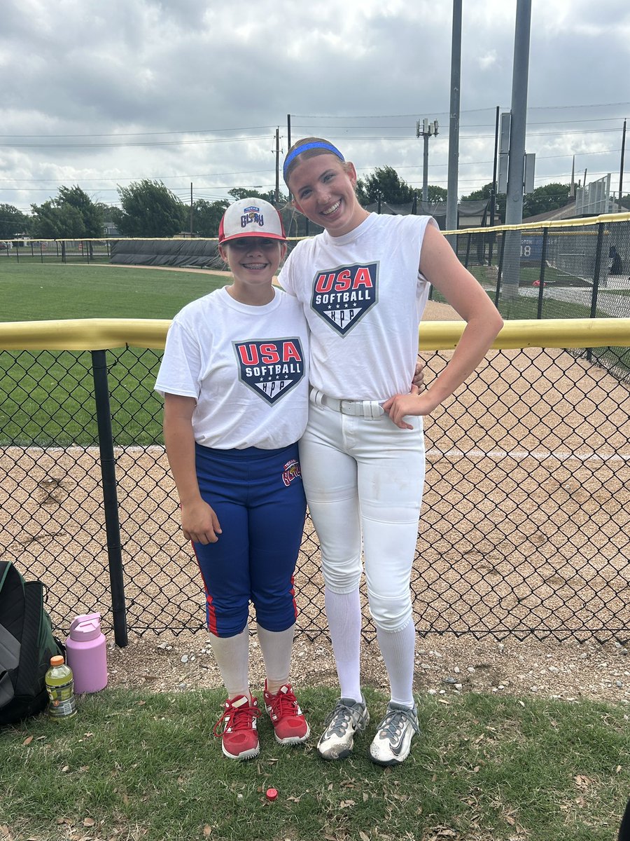 McKenna Kwapich 2027 RHP (@mckennak2027) on Twitter photo On April 27th I had the opportunity to go Dallas,Texas for the HPP USA Softball Identifier. I met so many amazing players including my catcher for the day <a href="/KenzieKidDavis/">Kenzie Davis</a>. I am grateful to have been apart of this and can’t wait to come back next year for more!
<a href="/USASoftballJWNT/">USA Softball Junior Women’s National Team</a> On April 27th I had the opportunity to go Dallas,Texas for the HPP USA Softball Identifier. I met so many amazing players including my catcher for the day <a href="/KenzieKidDavis/">Kenzie Davis</a>. I am grateful to have been apart of this and can’t wait to come back next year for more!
<a href="/USASoftballJWNT/">USA Softball Junior Women’s National Team</a>