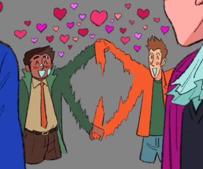 its just a detail but im pulling a luzeni on them by making them wear each others colors