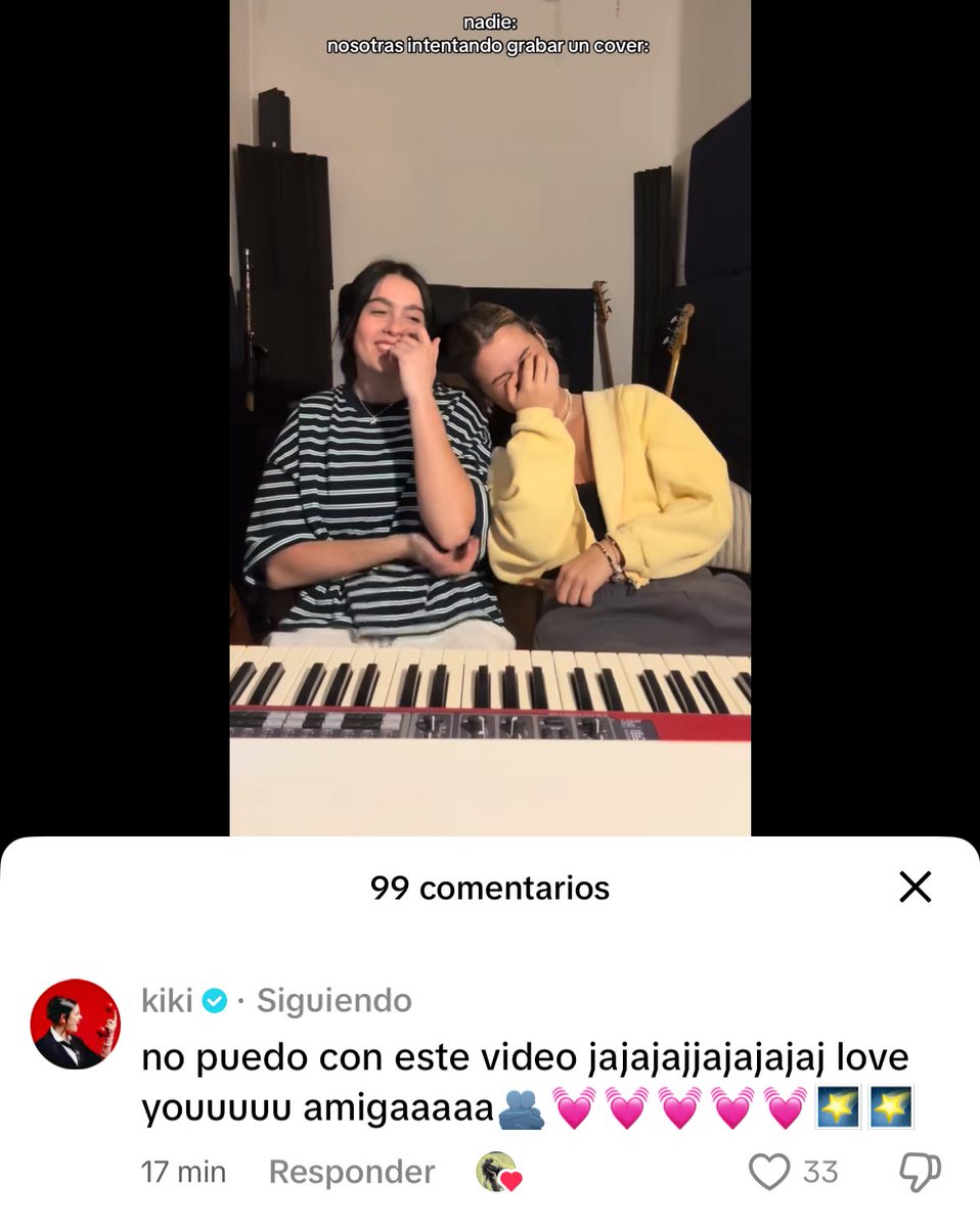 tan graciosas y talentosas van a ser, amigas colab o algo