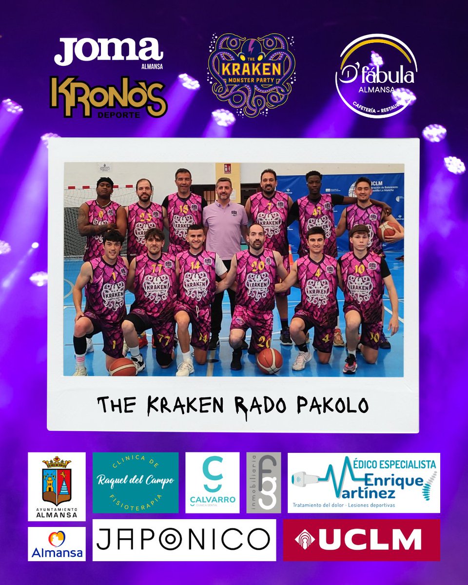 Rado_Pakolo_44's tweet photo. Familia Radopakoloteísta...

Ponemos fin a la primera temporada de la nueva era y no podíamos estar más orgullosos de lo que hemos formado todos juntos. Hemos demostrado que con unión y ganas se pueden formar cosas tan bonitas e ilusionantes como lo ha sido para nosotros esta temporada.

Ayer pusimos punto y a parte a este año tras la derrota ante el @CBDaimiel al que damos la enhorabuena por su ascenso y les deseamos lo mejor.

Gracias a todos los colaboradores que habéis apoyado a este equipo por ser el motor principal de nuestra locura y por que hubiera sido impensable.

JOMA ALMANSA, Kronos o mejor dicho nuestro CEO te has convertido en una de las piezas más indispensables de este proyecto y no podemos estar más agradecidos 💜.

D' FÁBULA ALMANSA, desde el primer hasta el último sintiendo la misma ilusión que cada uno de nosotros y apoyándonos incansablemente, es increíble contar con gente como vosotros 💜.

La clínica RAQUEL DEL CAMPO FISIOTERAPIA desde dentro de la pista hasta fuera, sería impensable esta temporada sin colaboradores como vosotros, gracias por todo y esperamos que esto sea el principio 💜.

@ClinicaCalvarro, nos lo pusisteis muy fácil desde el principio, muchas gracias por vuestro apoyo no solo al primer equipo sino a toda la cantera💜

Y en especial gracias a nuestro principal apoyo THE KRAKEN MONSTER PARTY nos habéis dado el nombre más bonito de la competición y habéis estado al pie del cañón en todo momento, no sabemos si quedaremos muy moñas pero Nacho, has sido la chispa que ha prendido las máximas locuras, gracias por todo 🐙♾️💜

Igual os suena a topicazo, pero os prometemos que la nueva era acaba de comenzar y el año que viene nuestro primer equipo volverá lleno de energía e ilusión para dar mucho que hablar. Tenemos mucho que devolver a nuestra Furia del Dragón 🛐
💜 @AlmansaCiudad @Balon_Parado
@fabricavalores @uclm_es @fbclm 💜