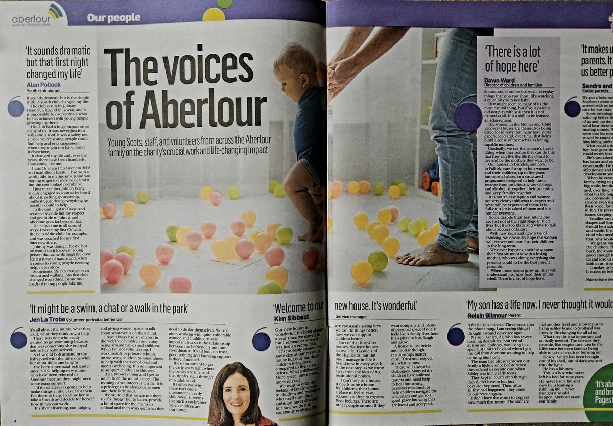 Jen La Trobe 💜 (@jlatrobe100) on Twitter photo It was an honour to be interviewed about my experience of being a volunteer #PerinatalBefriender with <a href="/AberlourCCT/">Aberlour Children's Charity</a> I hope by shining a light on the service people can see the difference it makes, not only for the mums but also for the babies who are our future adults.
#Trust It was an honour to be interviewed about my experience of being a volunteer #PerinatalBefriender with <a href="/AberlourCCT/">Aberlour Children's Charity</a> I hope by shining a light on the service people can see the difference it makes, not only for the mums but also for the babies who are our future adults.
#Trust