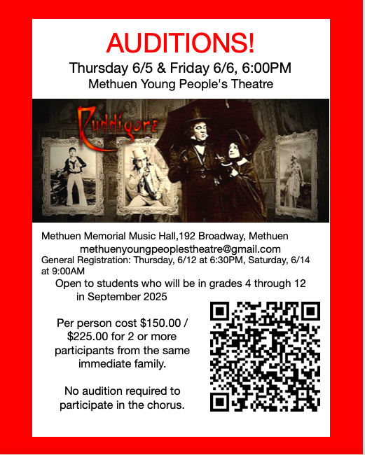 MYPT year 40, 'Ruddigore' coming soon. Don’t miss out on a summer of fun.