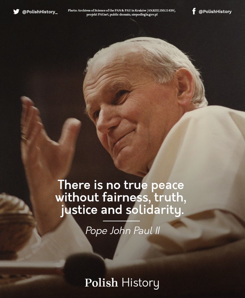 105. years ago, St Pope John Paul II, was born in Wadowice.

For Poland, he was "our" Pope, for the Earth, a pilgrim of peace and freedom, an advocate of dialogue, the Pope of the youth, a great admirer of culture.

Father, thank you for everything. We promise to remember. 🇵🇱🇻🇦