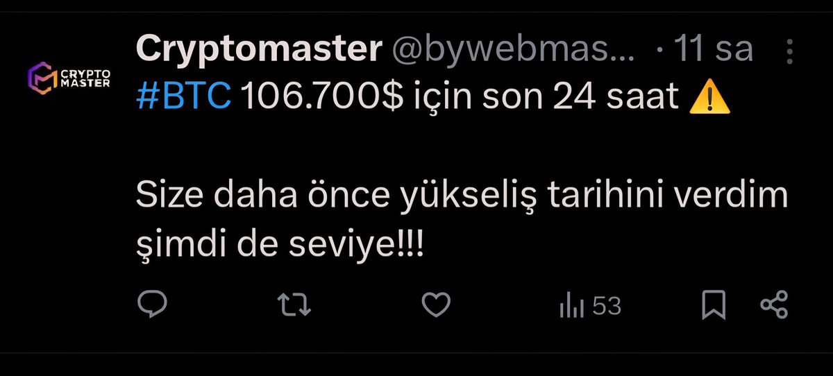 bywebmaster's tweet image. Korkma!!! Bu hafta düşe kalka gideceğimizi söylemiştim silkeleye silkeleye gideceğiz oyunda kal!!!

19 MAYIS 106.700 $ hedefim geçerlidir...

Al - tut - bekle...

#btc #bitcoin #PNUT #pengu #NEIRO