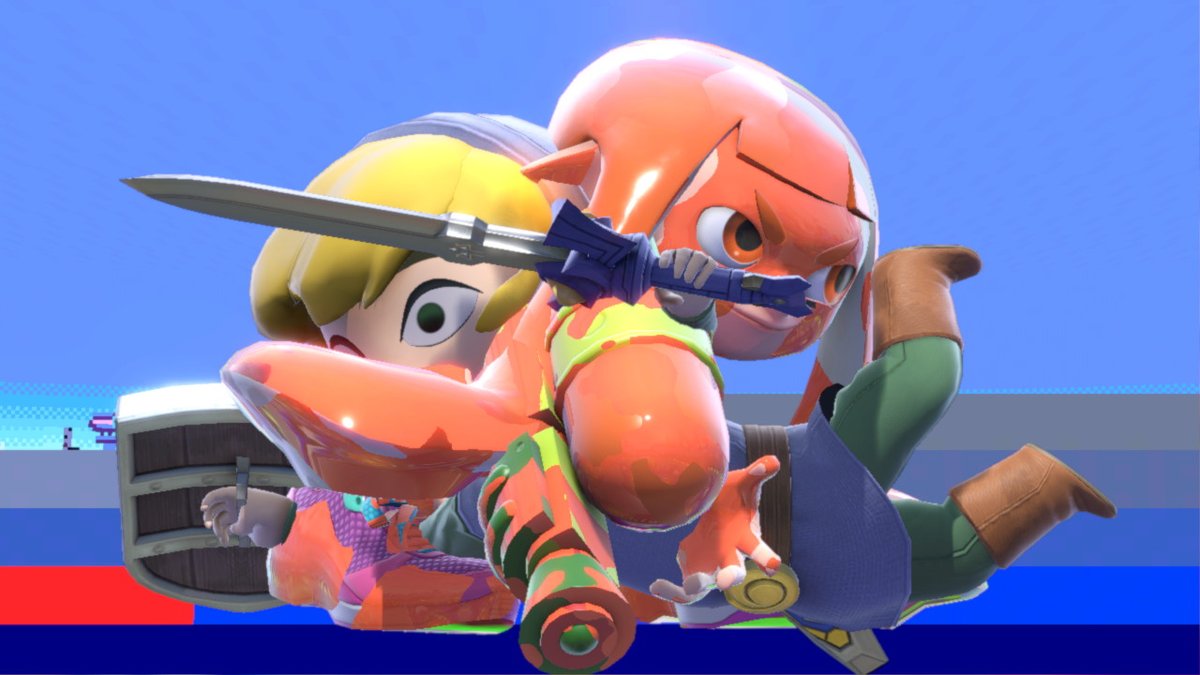 RoaxesChao's tweet image. More random screenies from a chill/taunt party arena!
- - - -
#link #toonlink #villager #inkling #smashbros #smashultimate #SSBU