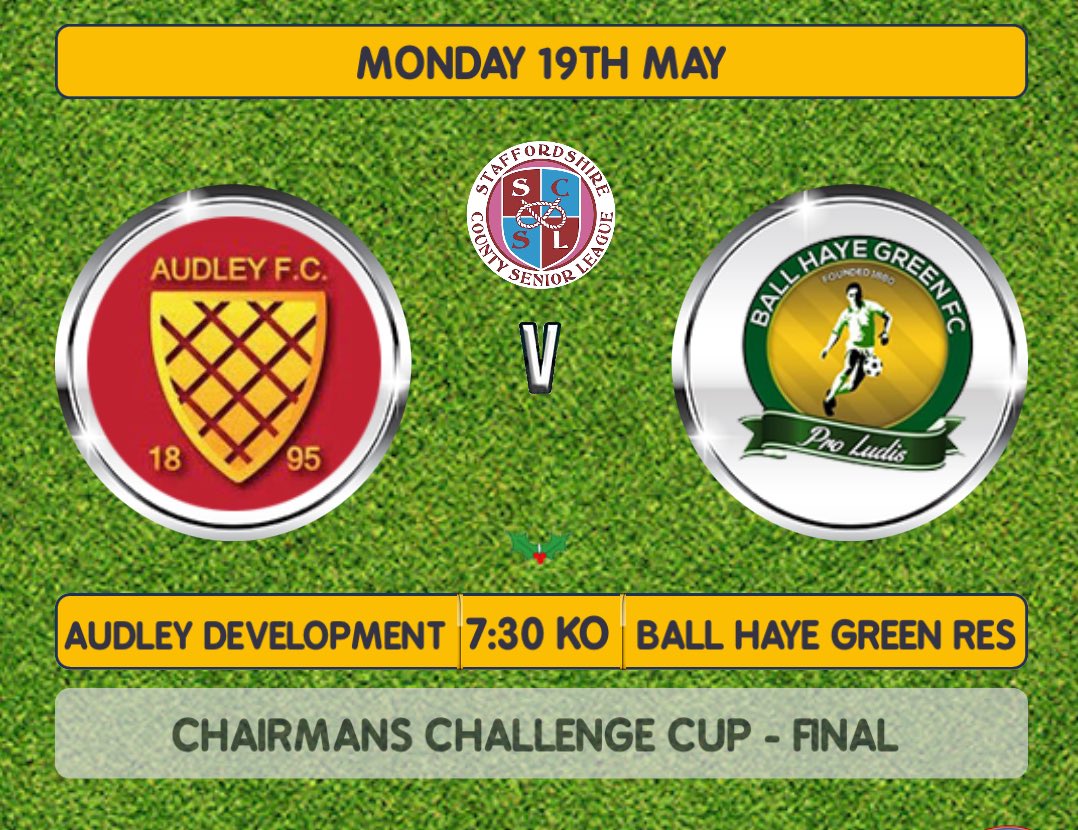 audleydev's tweet photo. THIS WEEKS MIDWEEK FIXTURES ⚽️

MONDAY 🗓️

🆚 Ball Haye Green Reserves
🏆 Chairmans Challenge Cup - Final
⏰ 19:30 KO
📍 Potteries Park, ST2 8AJ

🔴⚪️⚽️⚪️🔴 https://t.co/vkpZ7aun08