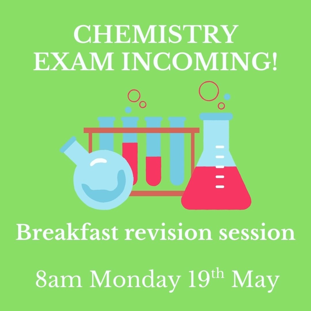 NLLAcademy's tweet image. Good luck to all our Year 11 students sitting their Chemistry exam tomorrow! See you all bright and early for your breakfast revision session!
#revision #gcsechemistry #examseason #year11 #keystagefour #resilience #believeandachieve